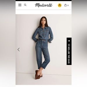 Madewell Petite balloon jeans in ellisboro wash